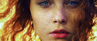 Веснушки на губах