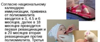 Намочили прививку полиимелит
