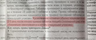 Длительные месячные при приеме мидианы