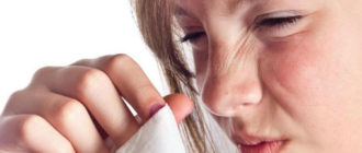 В носу сухость и чихание