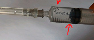 Воздух в шприце