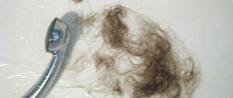 Выпадение волос при мытье и расчесывании