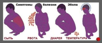 Диарея, сыпь, пониженная температура