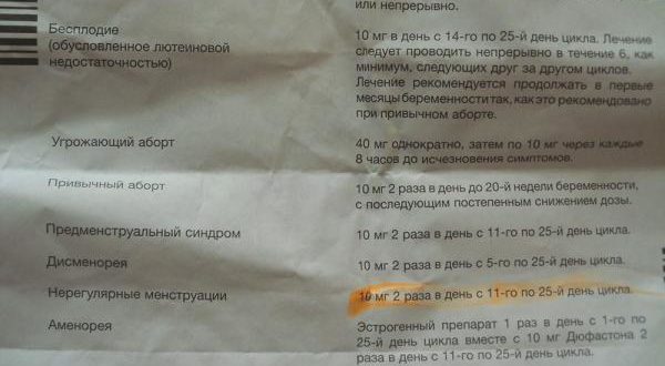 Узнала что беременна, продолжать ли пить дюфастон