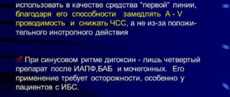Дигоксин при мерцательной аритмии