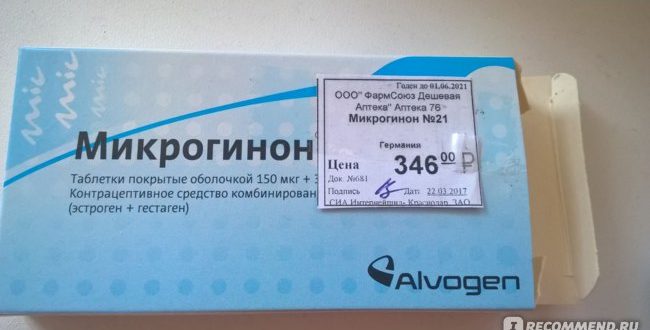 Микрогинон и месячные